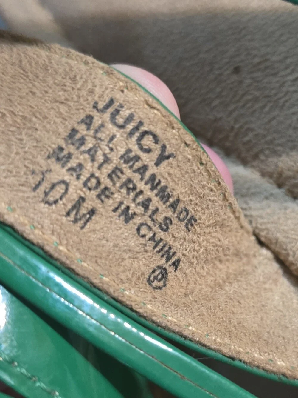 Mudd Green Platform Thong Sandals - Women Size 10M